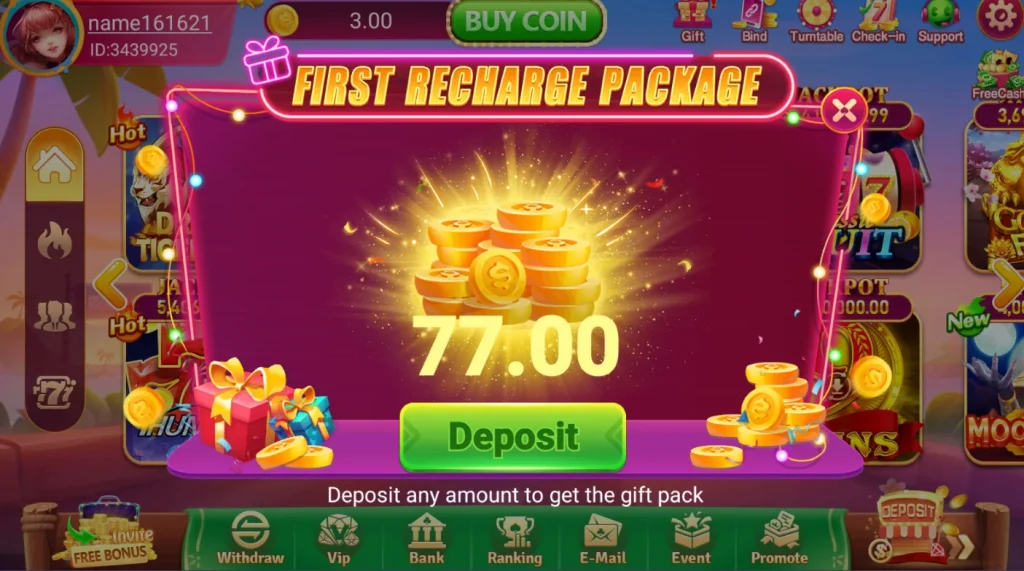 777XK Game first Deposit