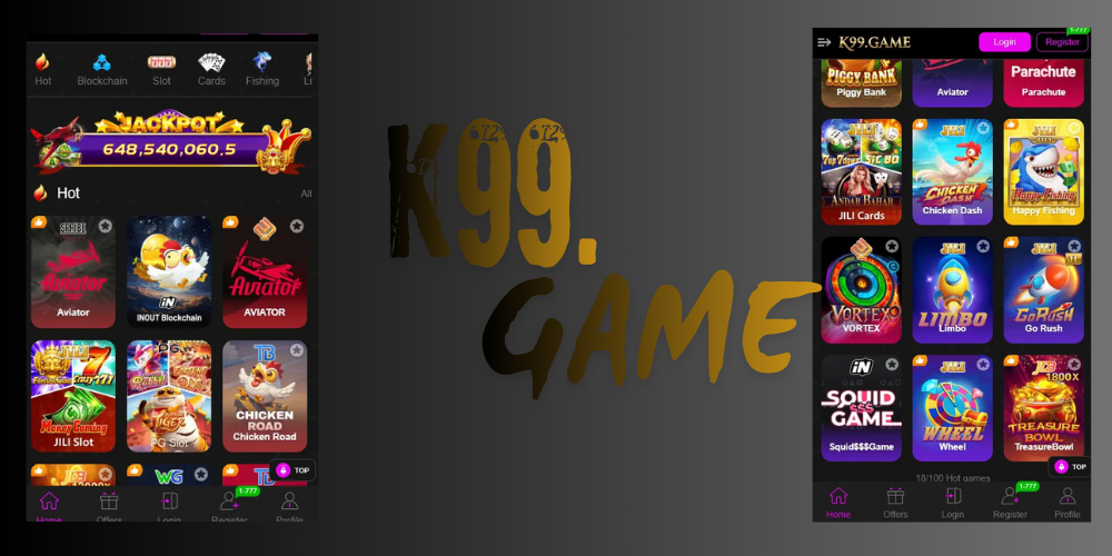 K99 game APK download screen on Android device