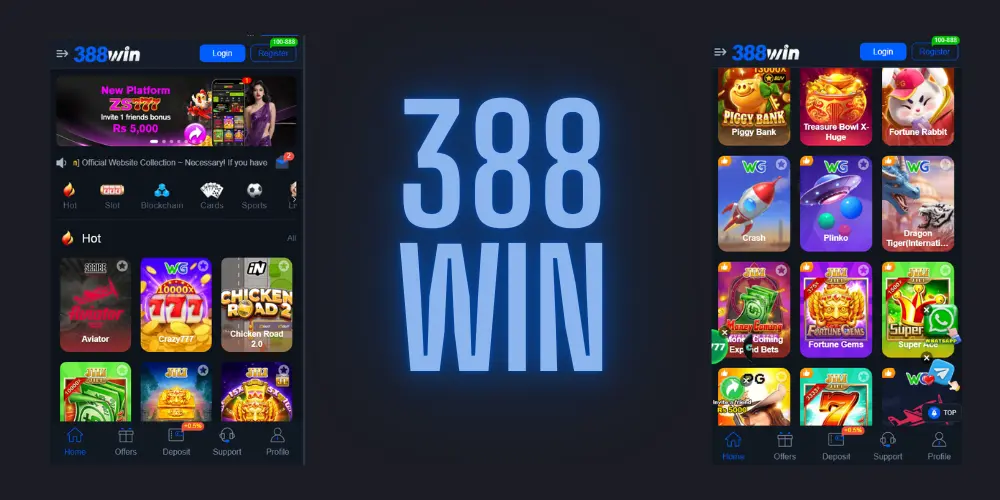 388Win game APK download screen showing Android installation process for real earning game in Pakistan